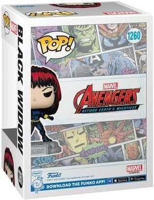 FUNKO POP! Vinilinė figūrėlė: Marvel Avengers - Juodas Widow, 9 cm