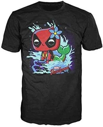 Funko Set figure POP & Tee Marvel Deadpool Mermaid Exclusive L