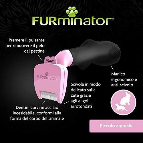 FURminator šukos smulkiems gyvūnams