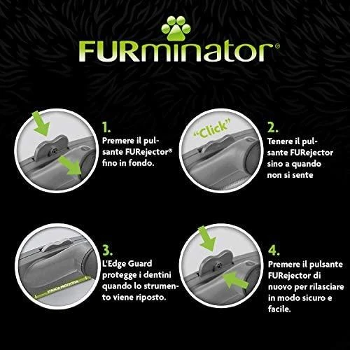 Furminator šukos ilgaplaukiams šunims - S