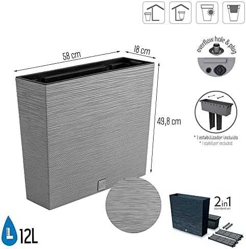Prosperplast FURU CASE TOWER DFC600T - betonas