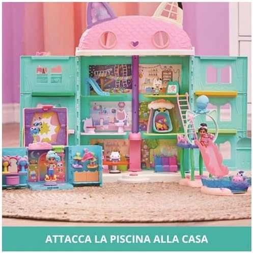 Spin Master Gabby's Dollhouse „Gabi's Cat House Pool Fun“ figūrėlių rinkinys 6067878 WB3