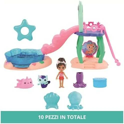 Spin Master Gabby's Dollhouse „Gabi's Cat House Pool Fun“ figūrėlių rinkinys 6067878 WB3