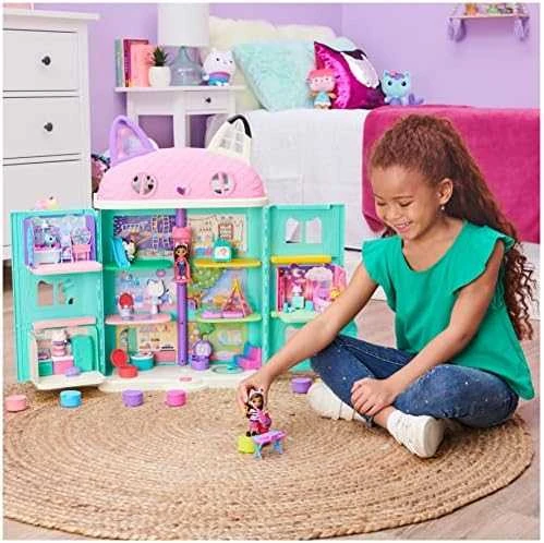 Spin Master Polly Pocket Gabi katės namelis – stebuklingi miegamojo kambariai + katės figūrėlė (GXP-912216)