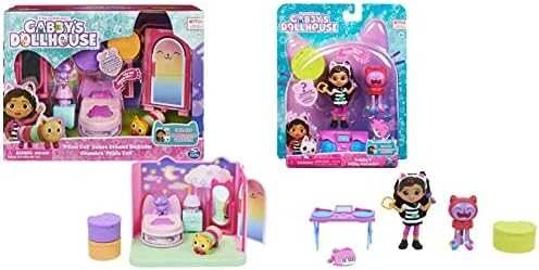 Spin Master Polly Pocket Gabi katės namelis – stebuklingi miegamojo kambariai + katės figūrėlė (GXP-912216)