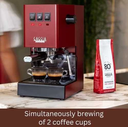Gaggia New Classic Evo Espresso Kavos aparatas - Raudona