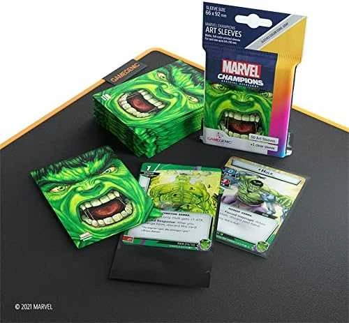 Gamegenic Gamegenic: Marvel Champions Art Sleeves (66 mm x 91 mm) Hulk 50+1 vnt.