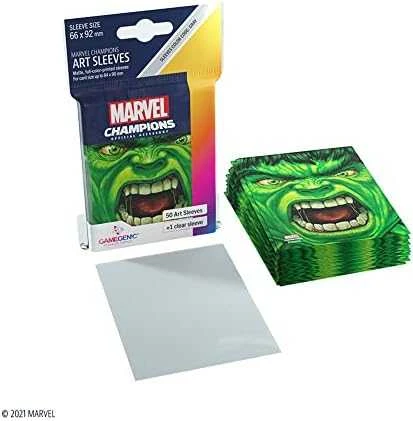 Gamegenic Gamegenic: Marvel Champions Art Sleeves (66 mm x 91 mm) Hulk 50+1 vnt.