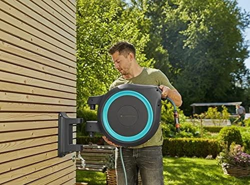 Gardena sieninė automatinė ritė žarnai "RollUp M/L" 25m, 13mm