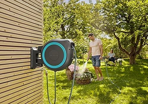Gardena sieninė automatinė ritė žarnai "RollUp M/L" 25m, 13mm