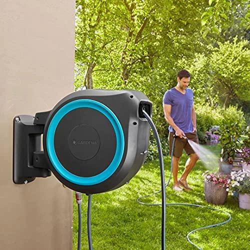 Gardena sieninė automatinė ritė žarnai "RollUp M/L" 25m, 13mm