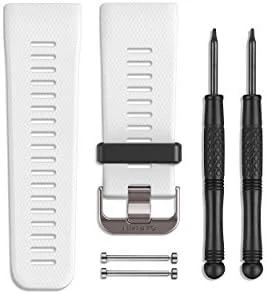 Išmaniojo laikrodžio Garmin Vivoactive silikoninis dirželis, Baltos spalvos