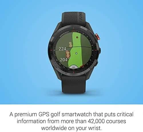 Išmanusis laikrodis Garmin Approach® S62, juodos spalvos + 3 Approach® CT10 golfo lazdos sekimo jutikliai