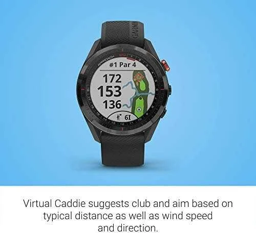 Išmanusis laikrodis Garmin Approach® S62, juodos spalvos + 3 Approach® CT10 golfo lazdos sekimo jutikliai