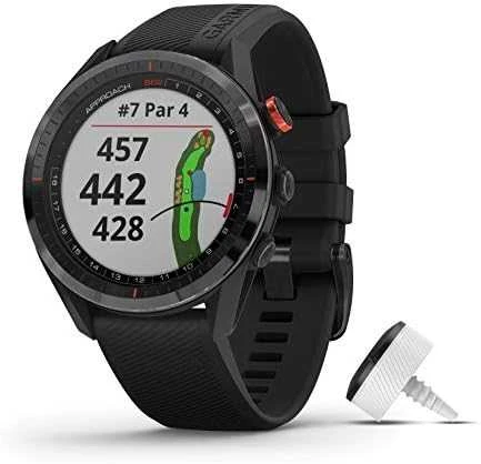 Išmanusis laikrodis Garmin Approach® S62, juodos spalvos + 3 Approach® CT10 golfo lazdos sekimo jutikliai