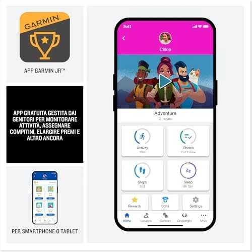 Išmanusis laikrodis Garmin Bounce 2, Turkio spalvos