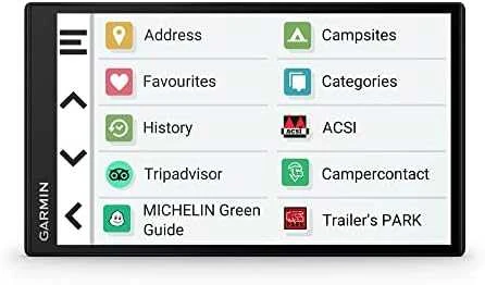 Garmin Camper 795 7 col. palydovinės navigacijos įrenginys kemperiams su tiesiogine eismo informacija