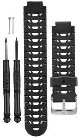 Išmaniojo laikrodžio Garmin Forerunner 230/235/630/735XT silikoninis, Juodos spalvos