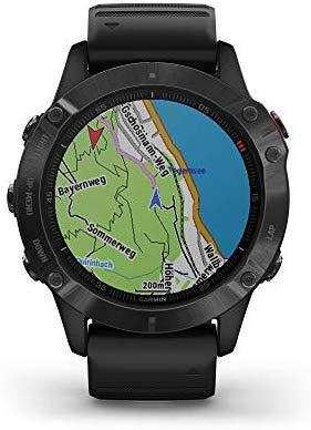 Išmanusis laikrodis Garmin fenix 6 Pro, Juodas su juodos spalvos  silikoniniu dirželiu | Varle.lt