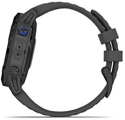 Išmanusis laikrodis Garmin fenix 6 Pro Solar, Juodas su pilkos šiferio  spalvos dirželiu | Varle.lt