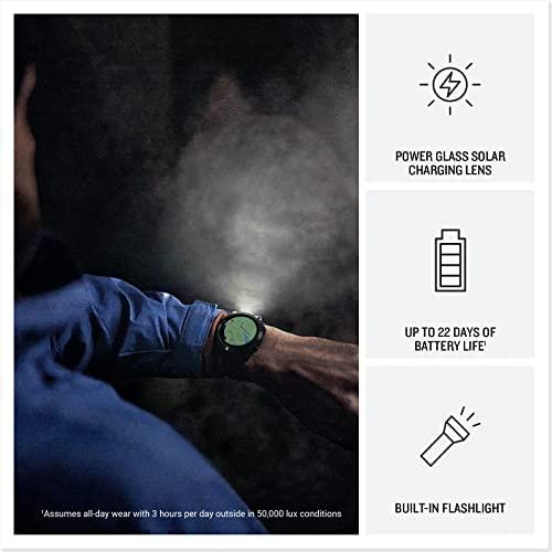 Išmanusis laikrodis Garmin Fenix 7 Pro Solar, Pilkos skalūno spalvos, su juodu dirželiu