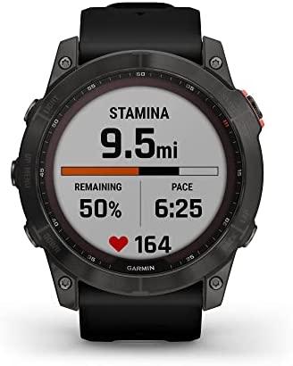 Išmanusis laikrodis Garmin fenix 7X Solar, Pilkos skalūno spalvos, su  juodos spalvos silikoniniu dirželiu | Varle.lt