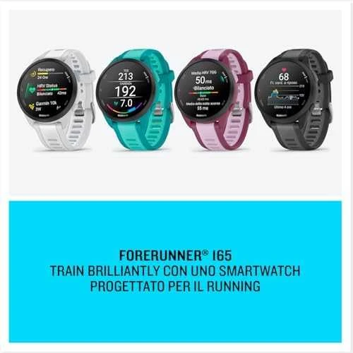 Išmanusis laikrodis Garmin Forerunner® 165 Music Uogų / alyvinės spalvos
