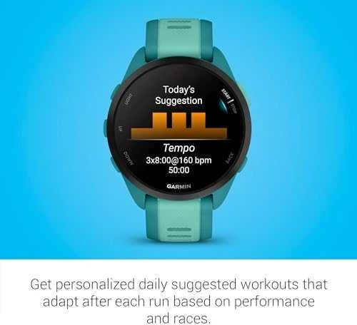 Išmanusis laikrodis Garmin Forerunner® 165 Music, Turkio / žalsvai mėlynos spalvos