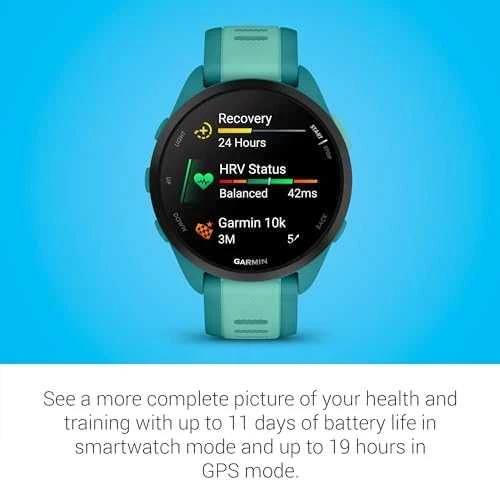 Išmanusis laikrodis Garmin Forerunner® 165 Music, Turkio / žalsvai mėlynos spalvos