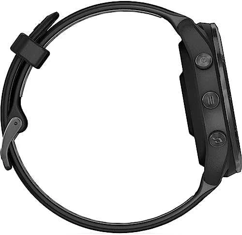 Garmin Išmanusis laikrodis Forerunner® 965, Pilkos anglies spalvos korpusas su juodos ir pilkos spalvų dirželiu