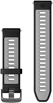 Garmin Forerunner 965 Laikrodžių dirželiai, Juodas / pilkšvas, 22 mm