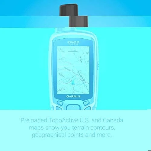 Garmin GPSMAP® 65 Kelių dažnio juostų ir palydovinės navigacijos tinklų delninis įrenginys