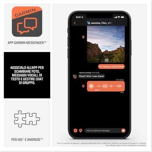 Garmin inReach Messenger Plus SOS palydovinio ryšio įrenginys su nuotraukų ir balso žinučių siuntimo funkcija