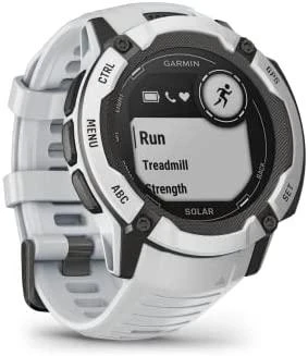 Išmanusis laikrodis Garmin Instinct 2X Solar, Juodos ir baltos spalvų korpusas su baltos spalvos dirželiu