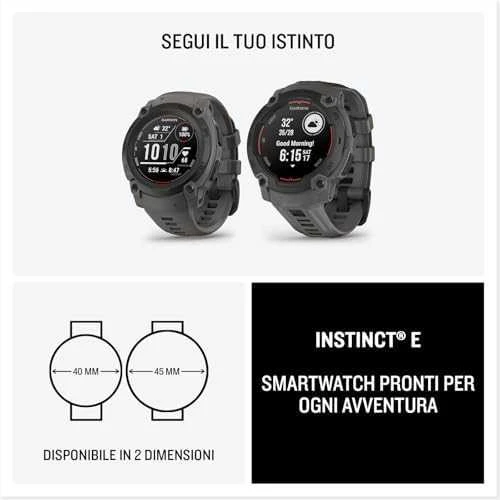 Išmanusis laikrodis Garmin Fenix E, 47 mm, AMOLED, Pilkai melsvos spalvos plienas, Juodo silikono dirželis