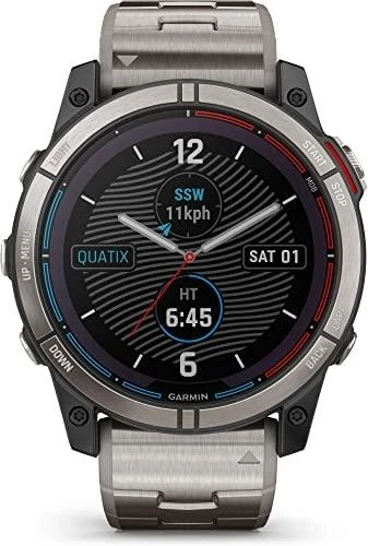 Išmanusis laikrodis Quatix 7X Solar Edition, Titaninis apvadas su titaniniu dirželiu