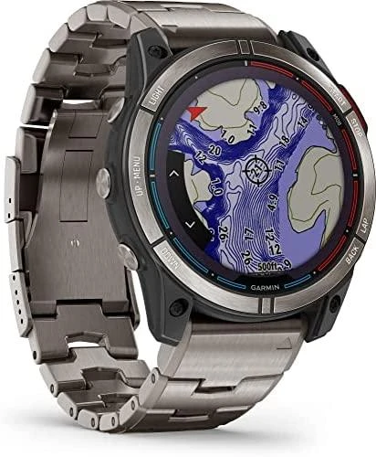 Išmanusis laikrodis Quatix 7X Solar Edition, Titaninis apvadas su titaniniu dirželiu