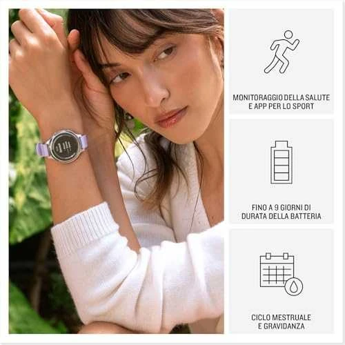Išmanusis laikrodis Garmin Lily® 2 Active Laikrodis, Žaliojo jaspio spalvos su žaliojo jaspio spalvos silikoniniu dirželiu