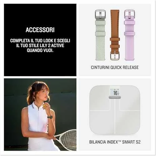 Išmanusis laikrodis Garmin Lily® 2 Active Laikrodis, Žaliojo jaspio spalvos su žaliojo jaspio spalvos silikoniniu dirželiu