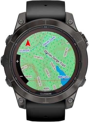 Išmanusis laikrodis Garmin fēnix® 7 Pro – Sapphire Solar Edition Pilkos anglies spalvos DLC titanas, su juodu dirželiu