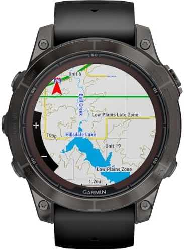 Išmanusis laikrodis Garmin fēnix® 7 Pro – Sapphire Solar Edition Pilkos anglies spalvos DLC titanas, su juodu dirželiu