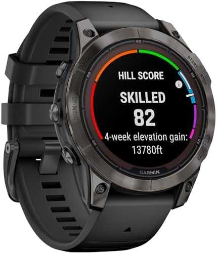 Išmanusis laikrodis Garmin fēnix® 7 Pro – Sapphire Solar Edition Pilkos anglies spalvos DLC titanas, su juodu dirželiu