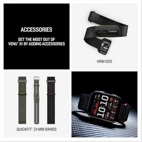 „Garmin“ greito atlaisvinimo apyrankės (24 mm), juodos silikoninės