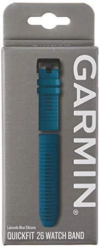 Išmaniojo laikrodžio Garmin greitai atsegamas, silikoninis dirželis, Mėlynos spalvos, 26mm
