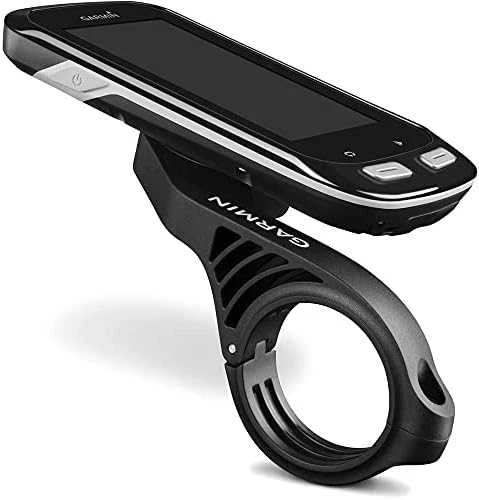 Prailgintas, pastatomas prieš dviračio vairą Garmin Edge kompiuterio laikiklis