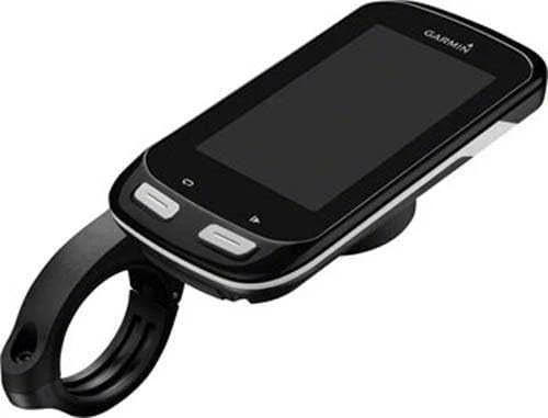 Prailgintas, pastatomas prieš dviračio vairą Garmin Edge kompiuterio laikiklis