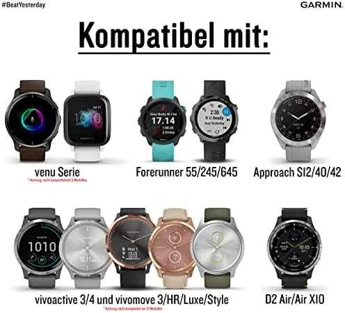 Išmaniojo laikrodžio Garmin greitai atsegamas silikoninis dirželis, Baltos spalvos, 20mm