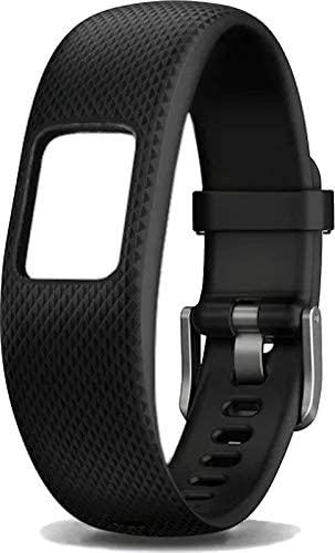 Dirželis išmaniąjai apyrankei Garmin Vivofit 4, S/M dydžio, silikoninis, Juodos spalvos
