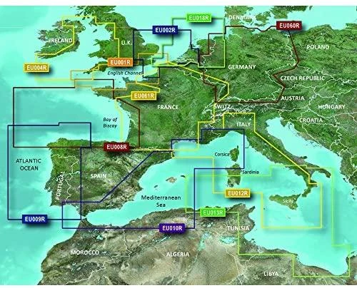 Garmin Naujosios Kaledonijos - Fidžio pakrančių žemėlapiai BlueChart g3 Vision | VPC018R | microSD™/SD™