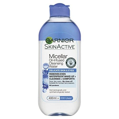 Garnier Skin Naturals Dviejų fazių priežiūros micelinis vanduo su rugiagėlėmis 400 ml